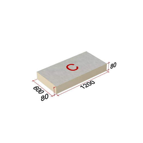 LOGICPIR Slope СХ/СХ 3,4 %, элемент C, 1200х600х80  , Технониколь, клиновидная теплоизоляция